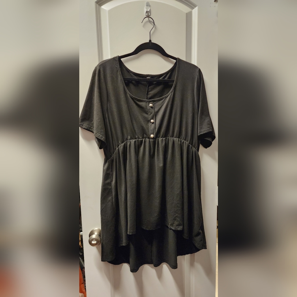 Scoop Neck Peplum Tank Top